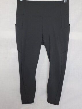 Fabletics Womens L Gray Oasis PureLuxe High-Waisted Legging 7/8 yoga Athletic